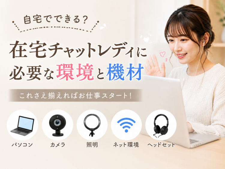 在宅チャットレディに必要な環境と機材